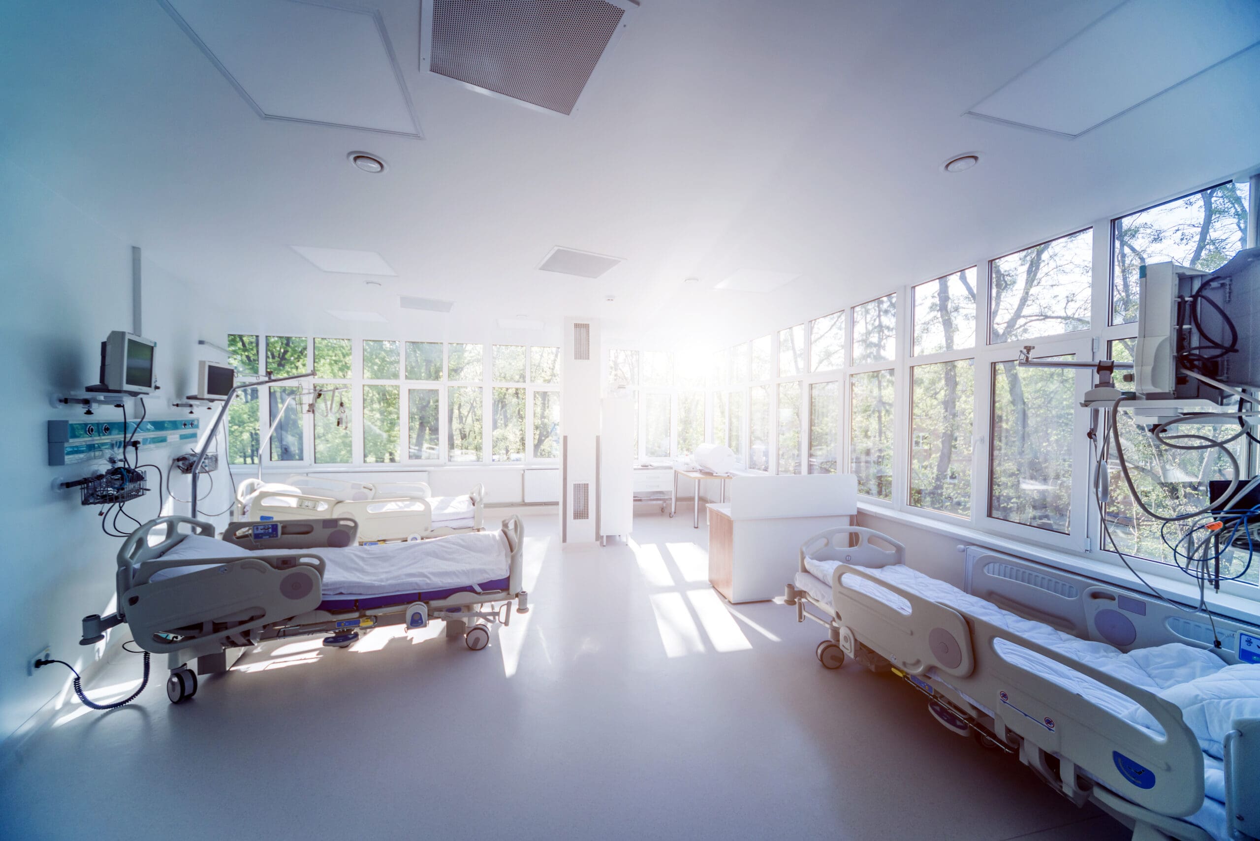 Interior of room in modern clinic. Background